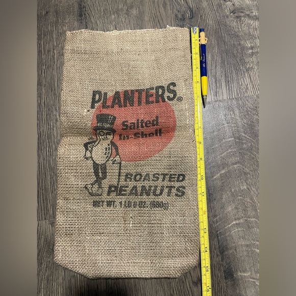 Vintage Planters Mr. Peanut Burlap Bag & Pen Lot - Picture 6 of 7